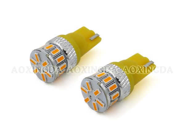 T10 yellow 3014-18SMD LED
