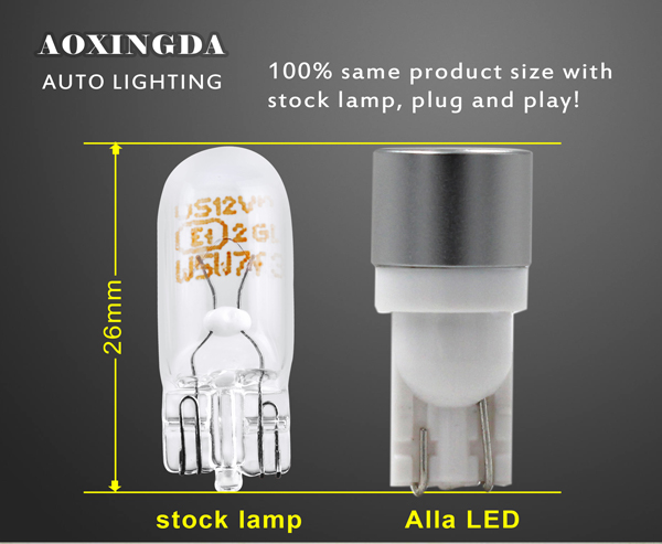 T10 CSP 1616 LED bulb yellow