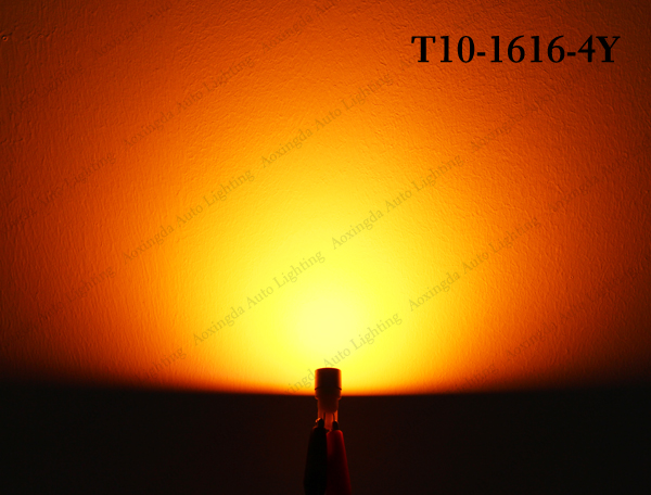 T10 CSP 1616 LED bulb yellow