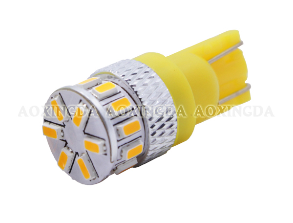 T10 yellow 3014-18SMD LED