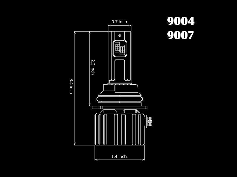 F9-9004 LED Headlight