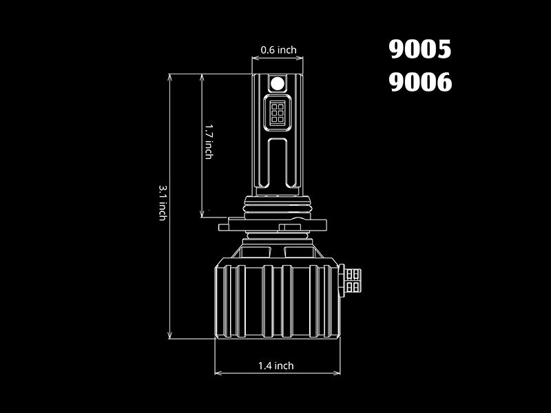 F9-9005 LED Headlight